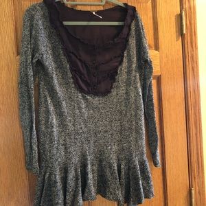 Free People Grey Top